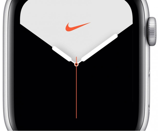 Apple Watch Series Nike 5 GPS 44mm Silver Aluminum Case Pure Plat/Blk Sp Band (MX3V2) б/в